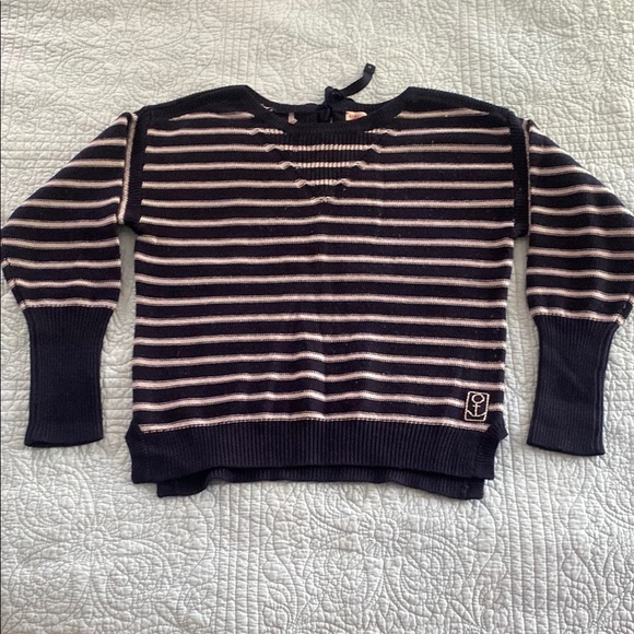 Extra Fine Merino Wool Sweater with Bow Detail - Picture 1 of 5